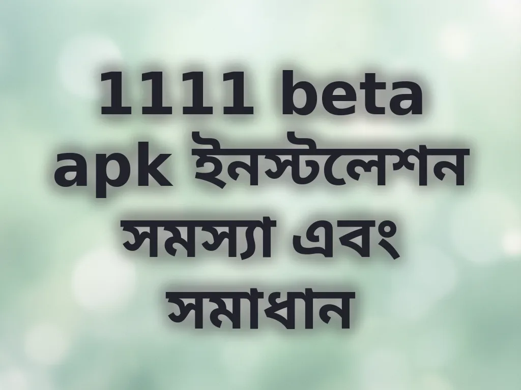 ইনস্টলেশন সমস্যা সমাধান